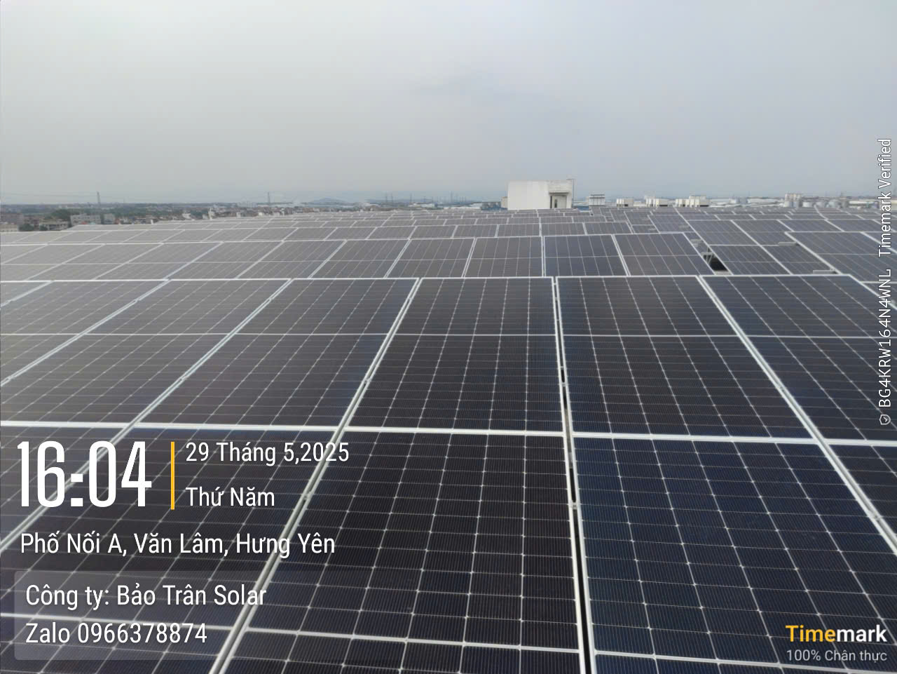 Điện mặt trời tại Văn Lâm, Hưng Yên