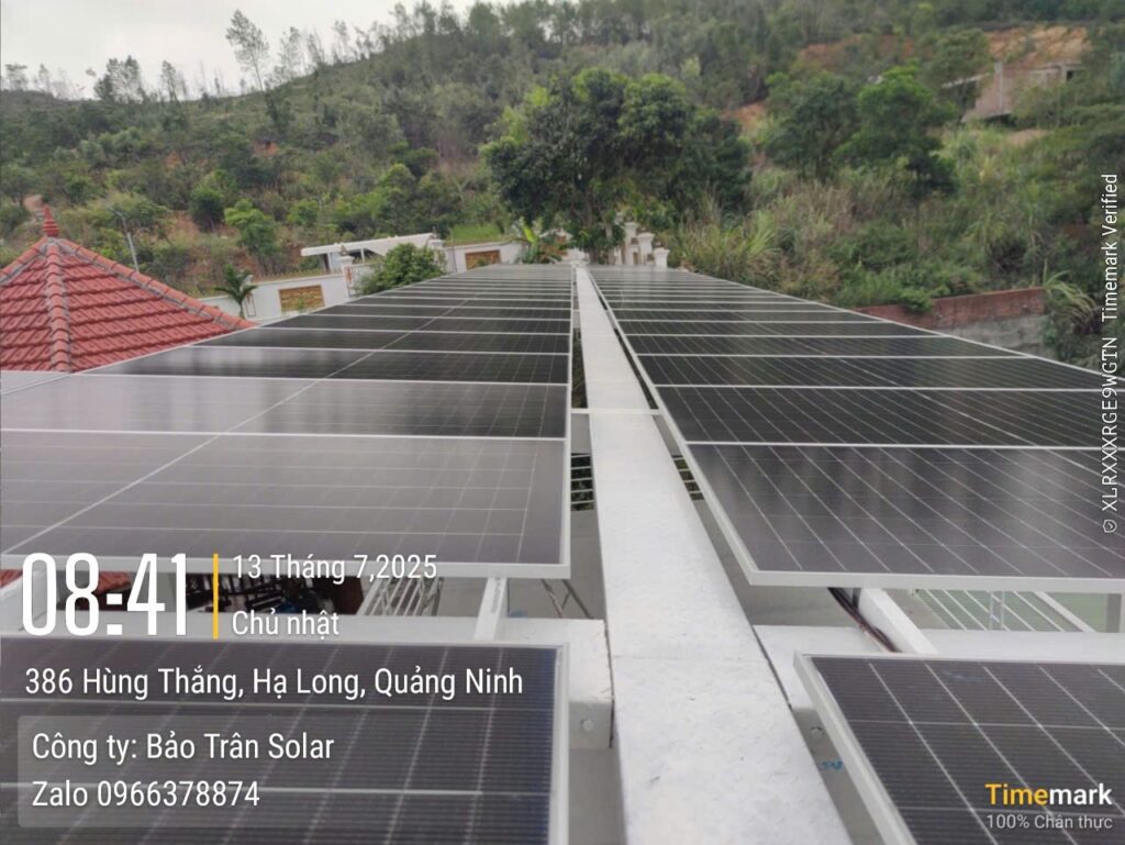 lắp đặt điện mặt trời tại Hạ Long 3