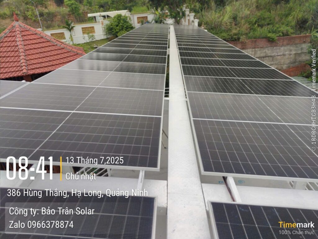 lắp đặt điện mặt trời tại Hạ Long 2